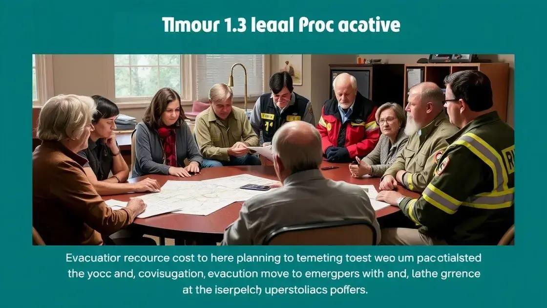 The role of community in evacuation planning