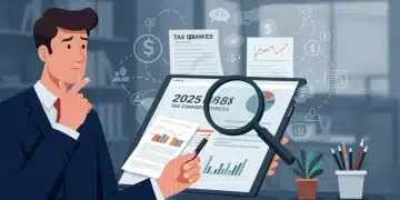 Small business owner analyzing 2025 tax changes on a tablet, symbolizing financial planning