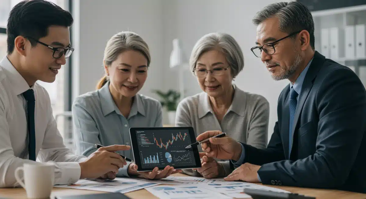 Investors analyzing financial data for strategic sector allocation