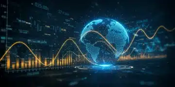 Digital visualization of smart investing strategies in a volatile market