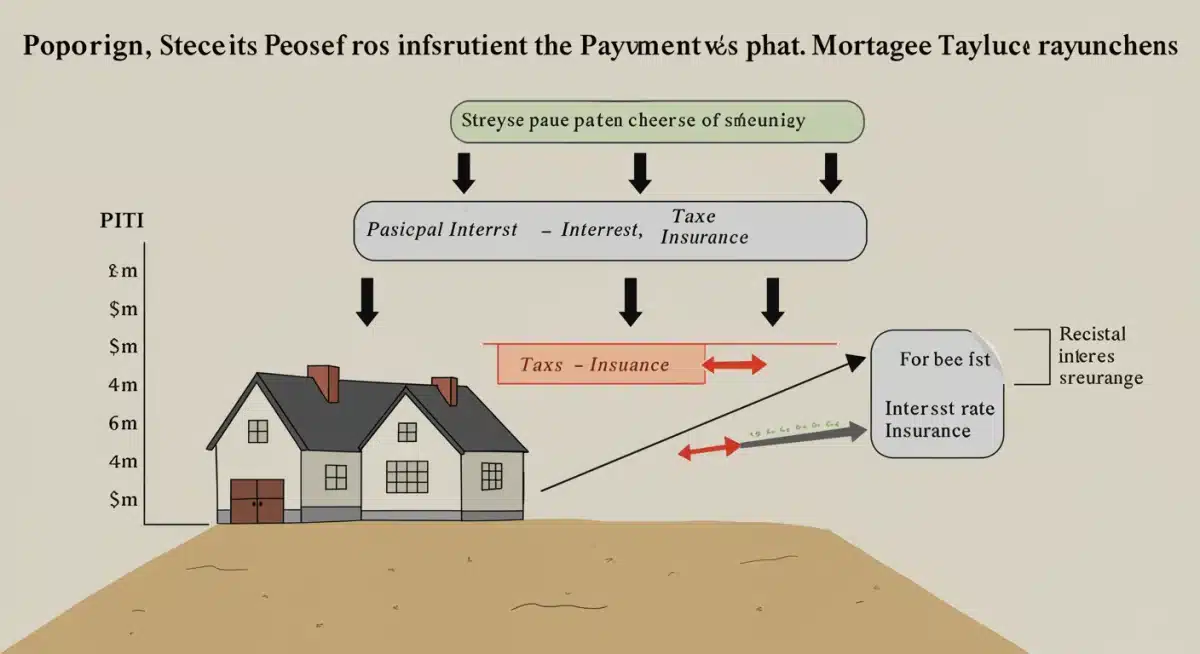 Components of a mortgage payment and interest rate impact