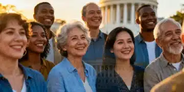 People benefiting from new 2026 federal assistance programs, showing hope and community.