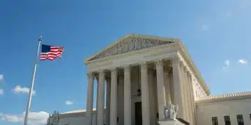 United States Supreme Court building, symbolizing justice and legal authority.