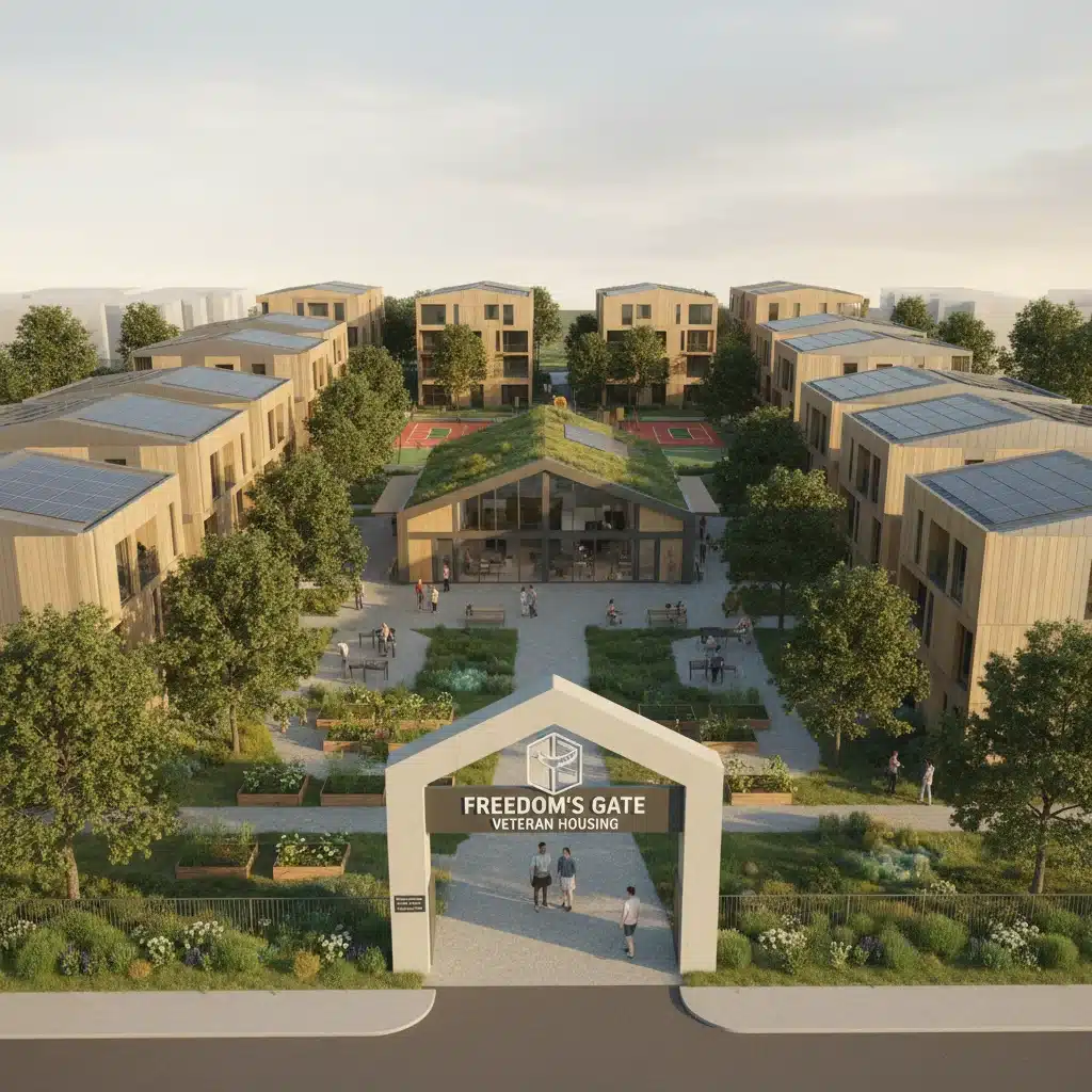 New affordable housing community dedicated to supporting veterans.