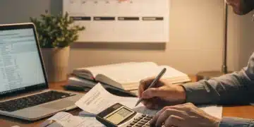 Person reviewing tax documents for 2026 tax planning