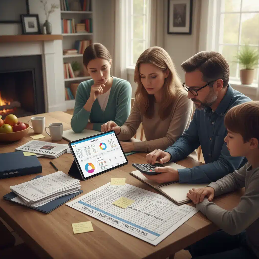 Family budgeting in response to economic forecast and inflation trends