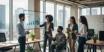 Building a Resilient Career: Lessons from the US Job Market in the Last 12 Months (2025-2026) Professionals collaborating in a modern office, symbolizing career growth and adaptability.