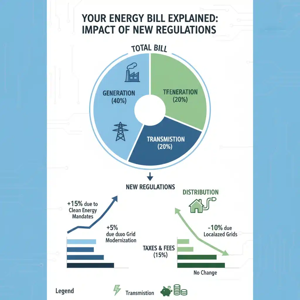 Understanding consumer energy bill components and future cost impacts from policy changes