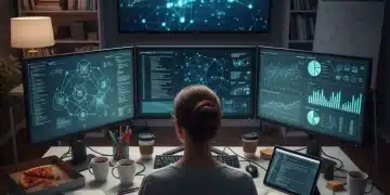 Top Tech Career Paths 2026: High-Growth US Opportunities Data scientist analyzing AI and machine learning algorithms on multiple screens.