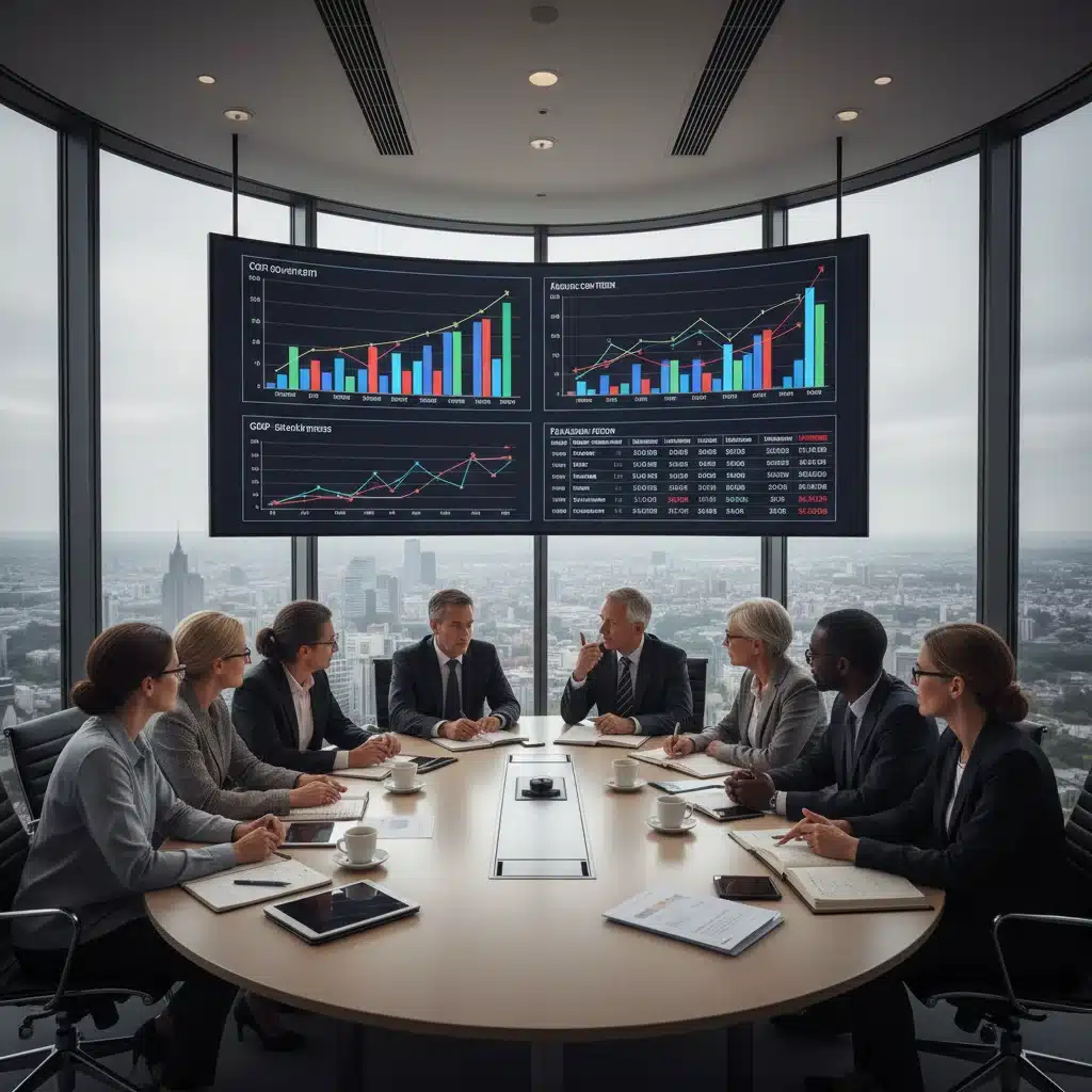 Economists and policymakers discussing future economic policy and fiscal strategy.