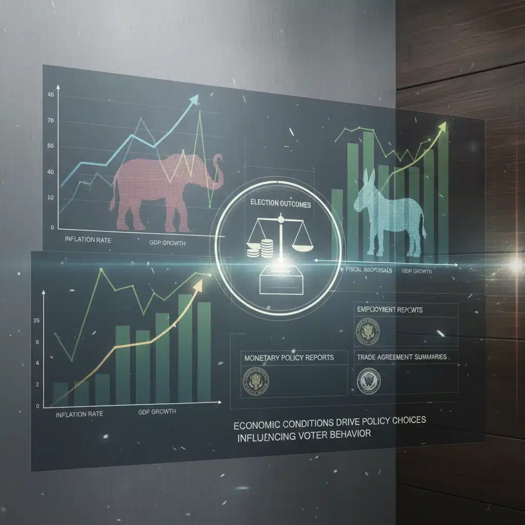 Economic indicators and policy documents influencing 2026 midterm election results.