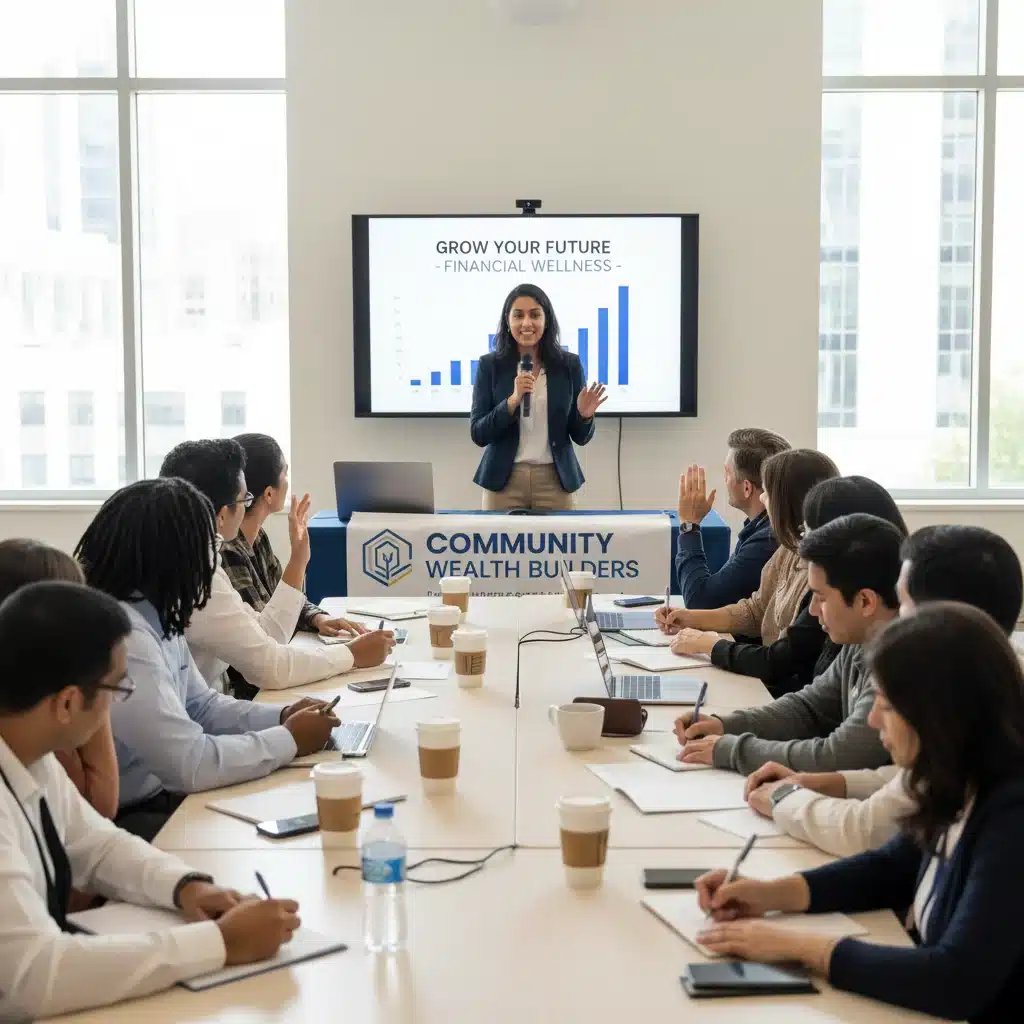 Group participating in financial literacy workshop
