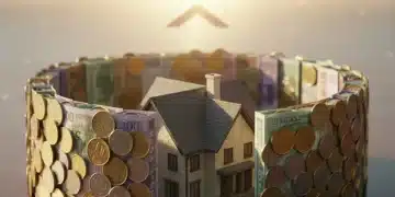 Financial security shield made of money, symbolizing a 6-month emergency fund for 2026.