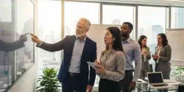 Mentorship in 2026: Finding the Right Guide for Your US Career Journey Experienced mentor guiding young professional in modern US office setting