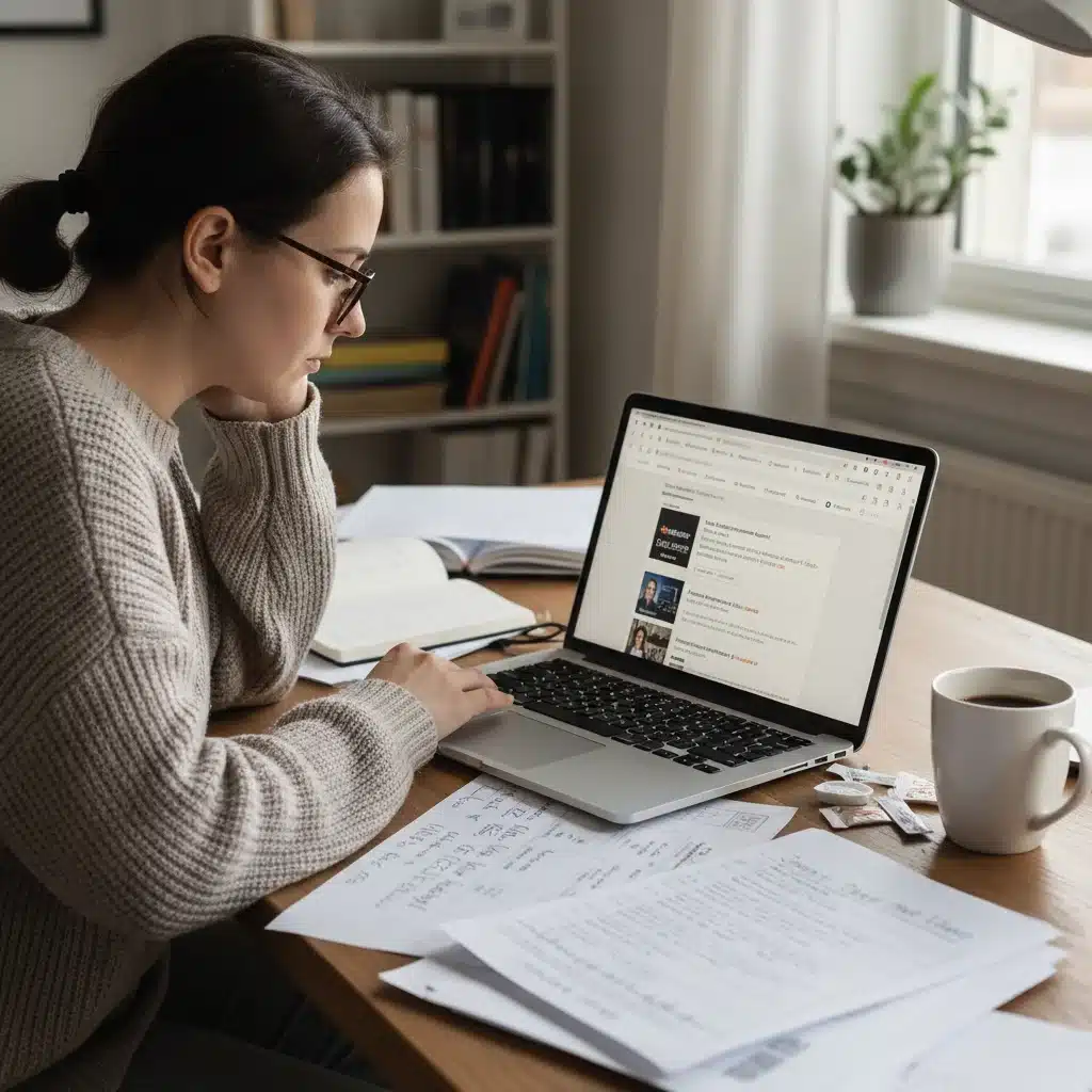 Person researching salary benchmarks and market data on a laptop.