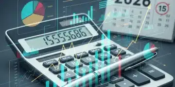 Financial charts and graphs with a calculator and pen for capital gains tax planning in 2026.